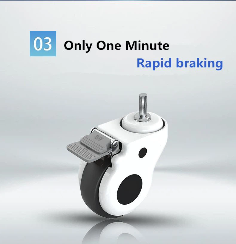 6 hospital equipment casters