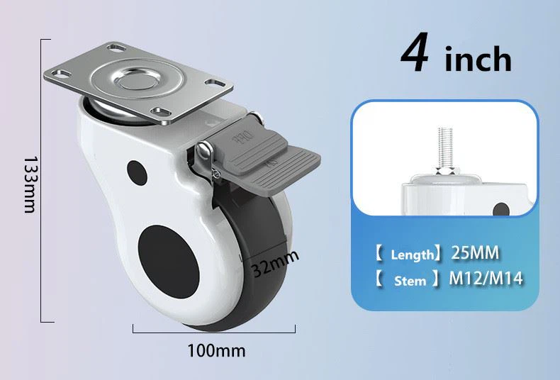 13 3 inch medical casters