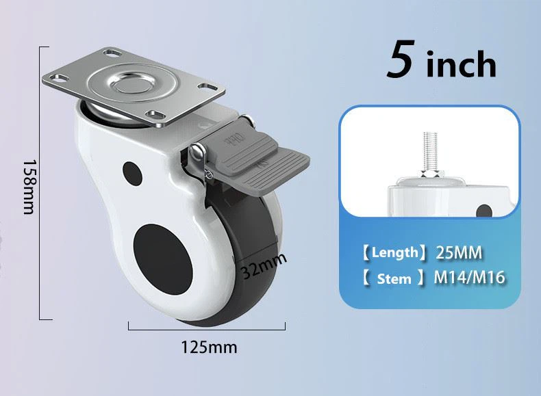 14 4 inch medical casters